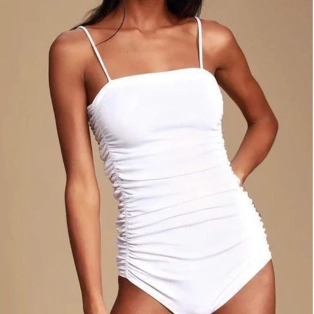 Free People On Your Side Ruched Bodysuit